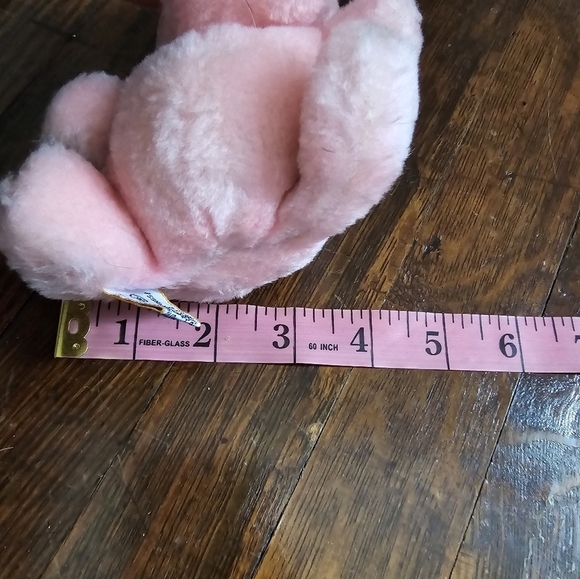 Dakin Vintage 1978 Pink Small Cute Plush Hippo Stuffed Animal - Picture 8 of 15